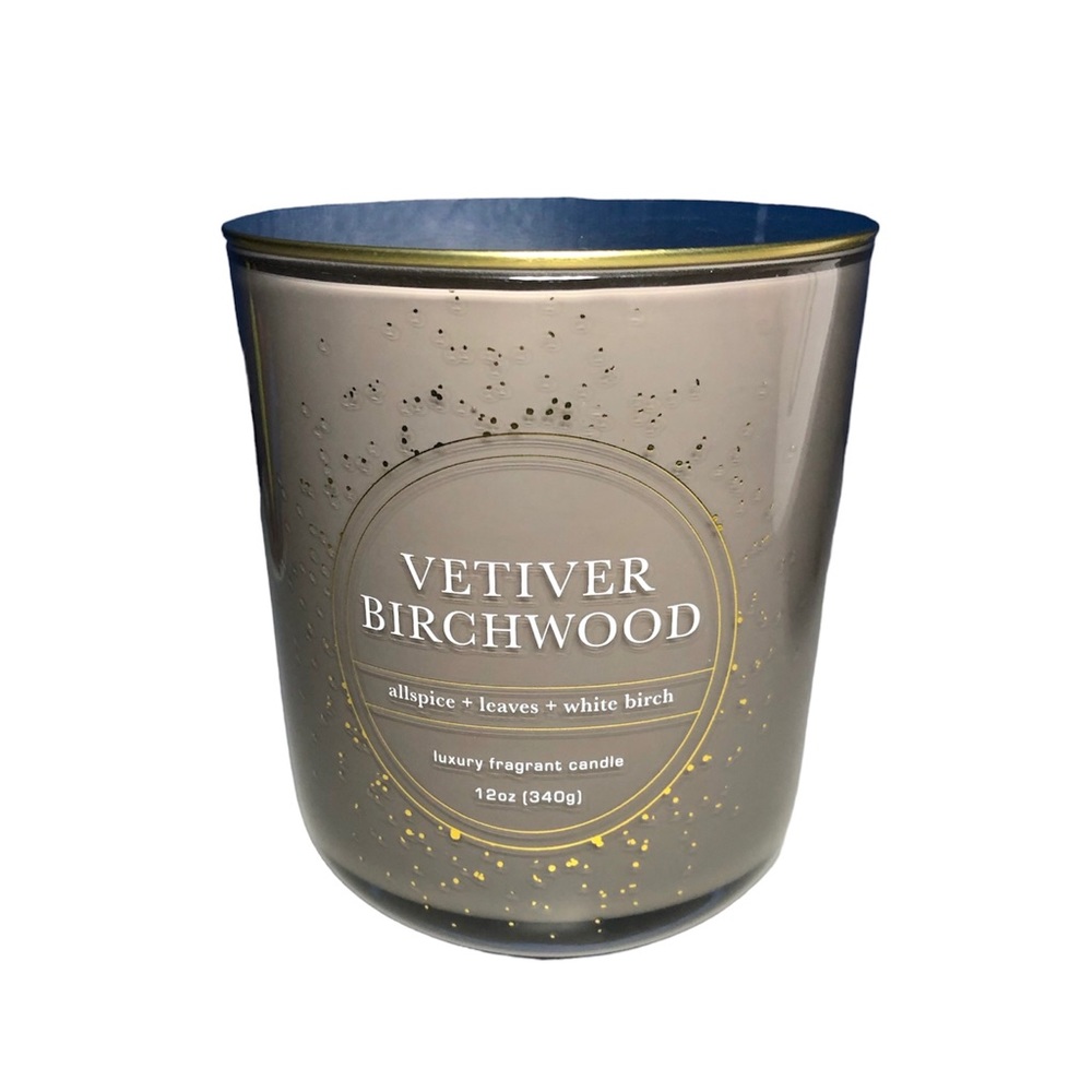 Bellevue Luxury Candles 12oz Scented Green Vetiver Birchwood